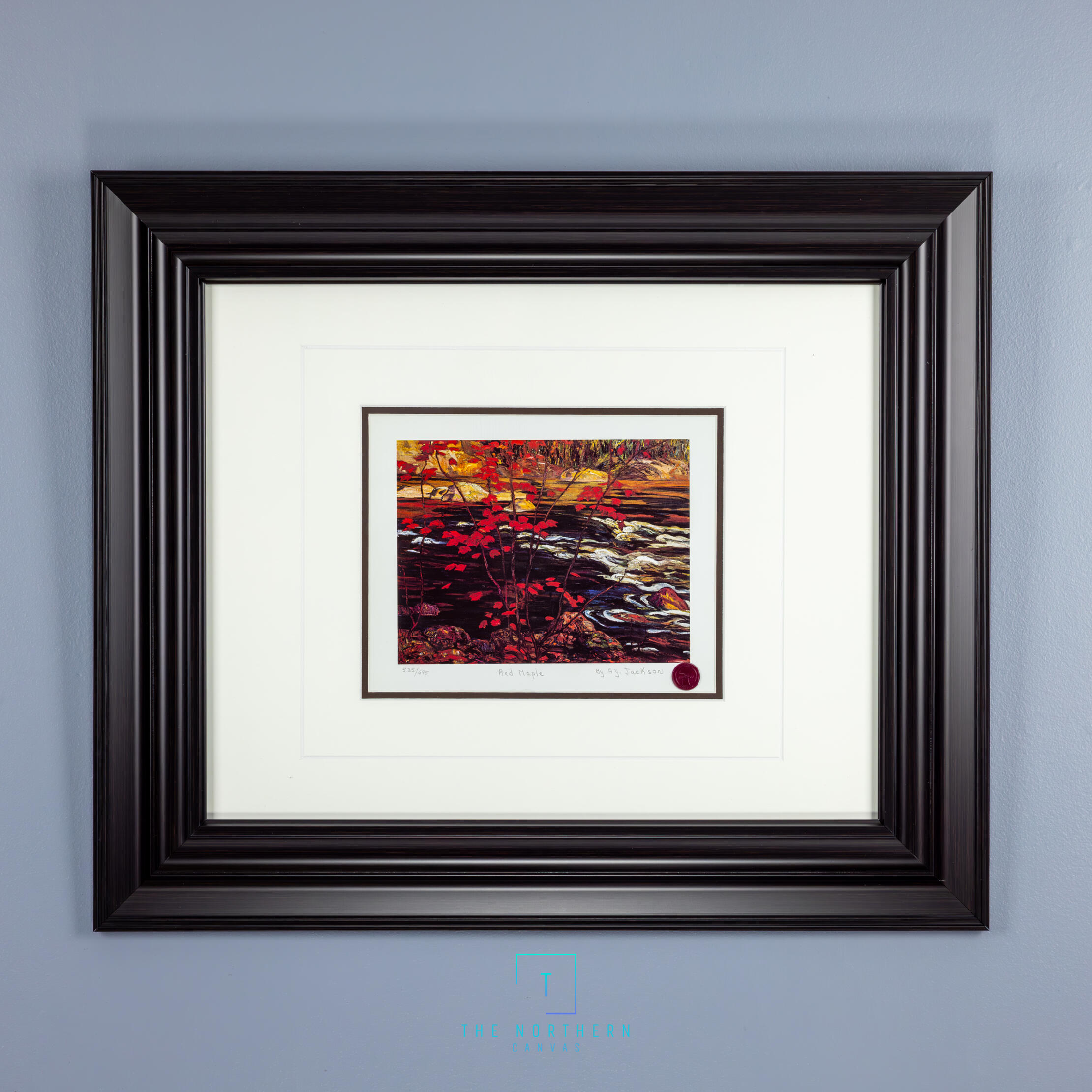 Red Maple 34x30 Espresso frame $165