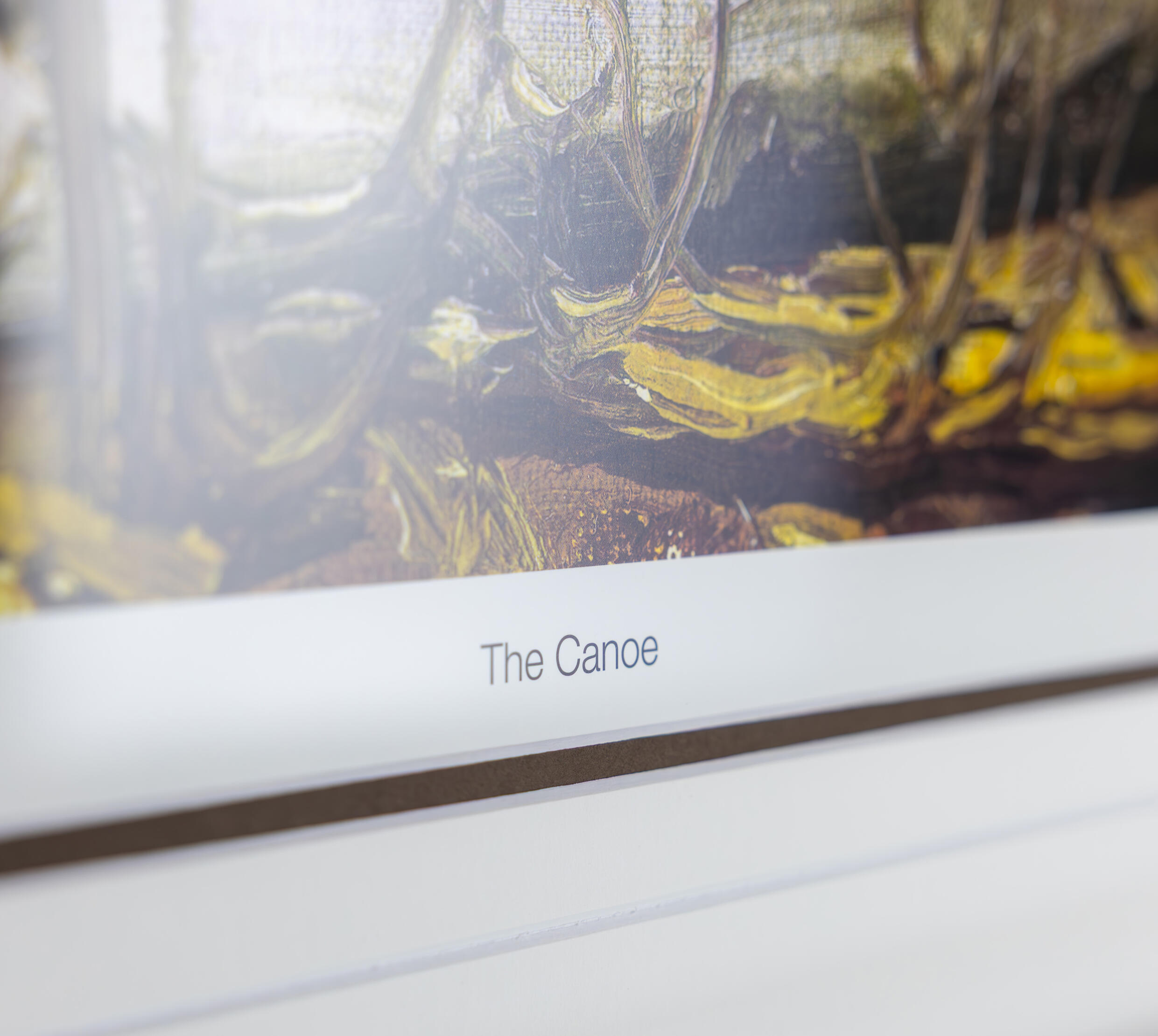 The Canoe - Tom Thomson 34x30 Espresso frame $165