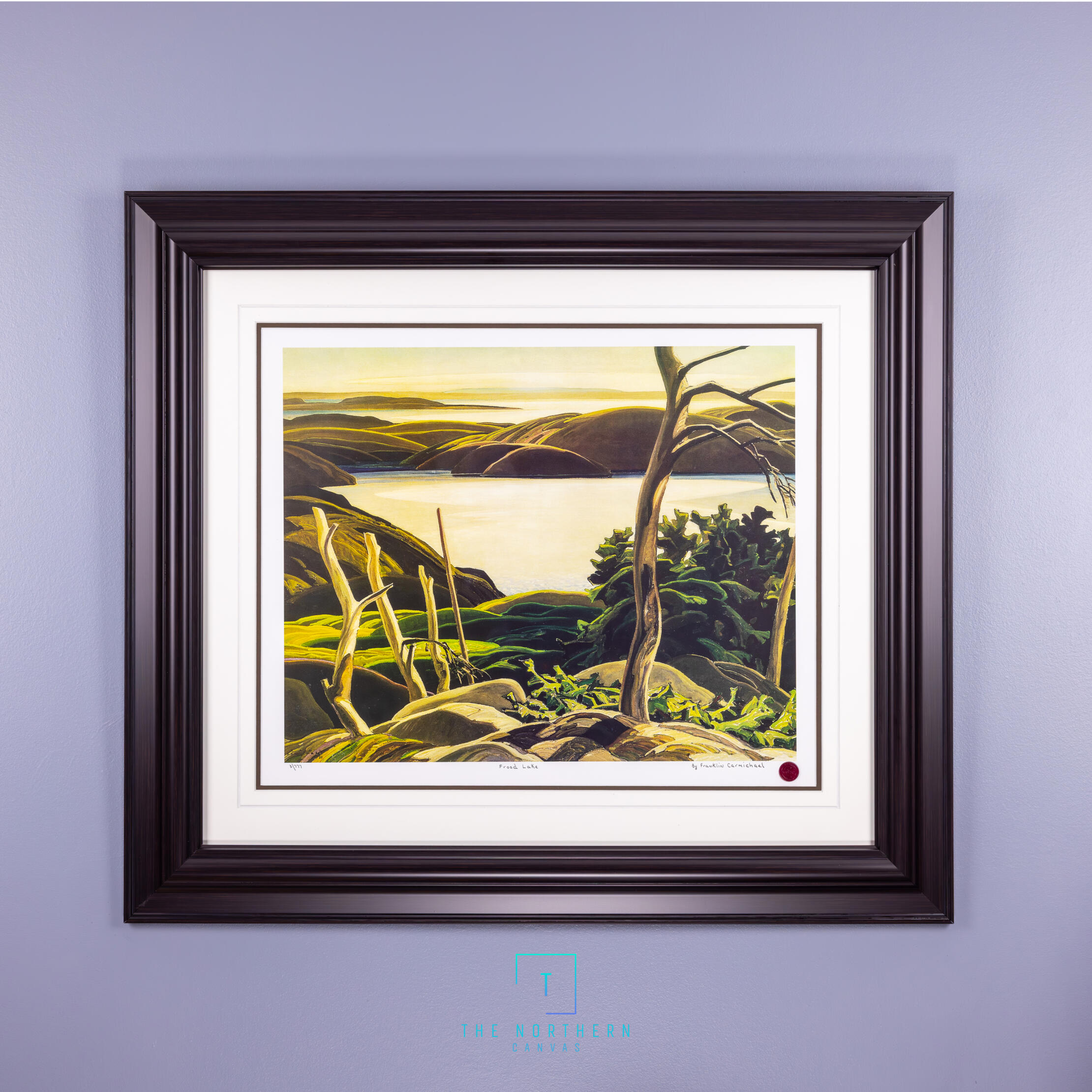 Frood Lake 34x30 Espresso frame $165