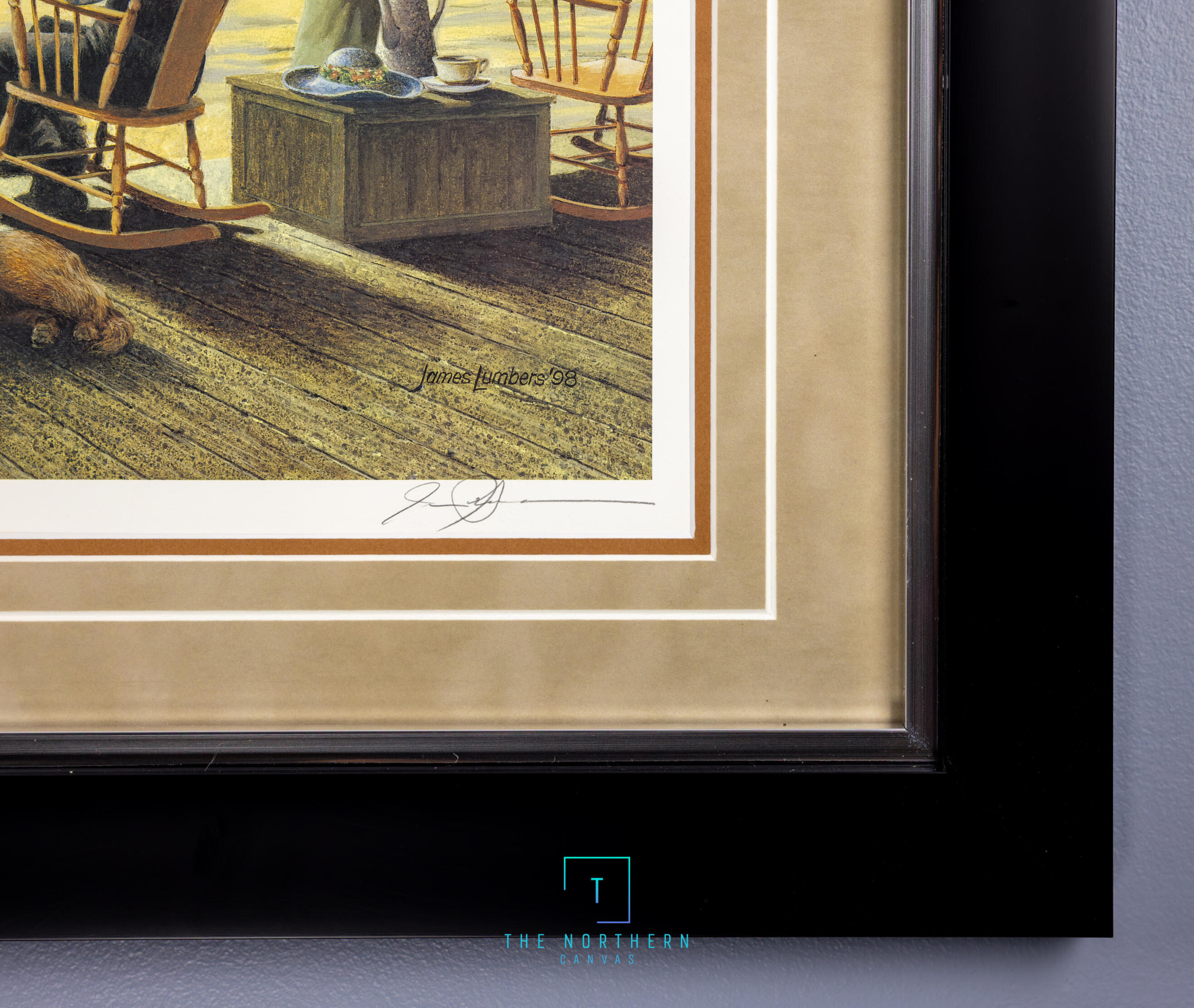 Shadows 34x30 Espresso frame $165
